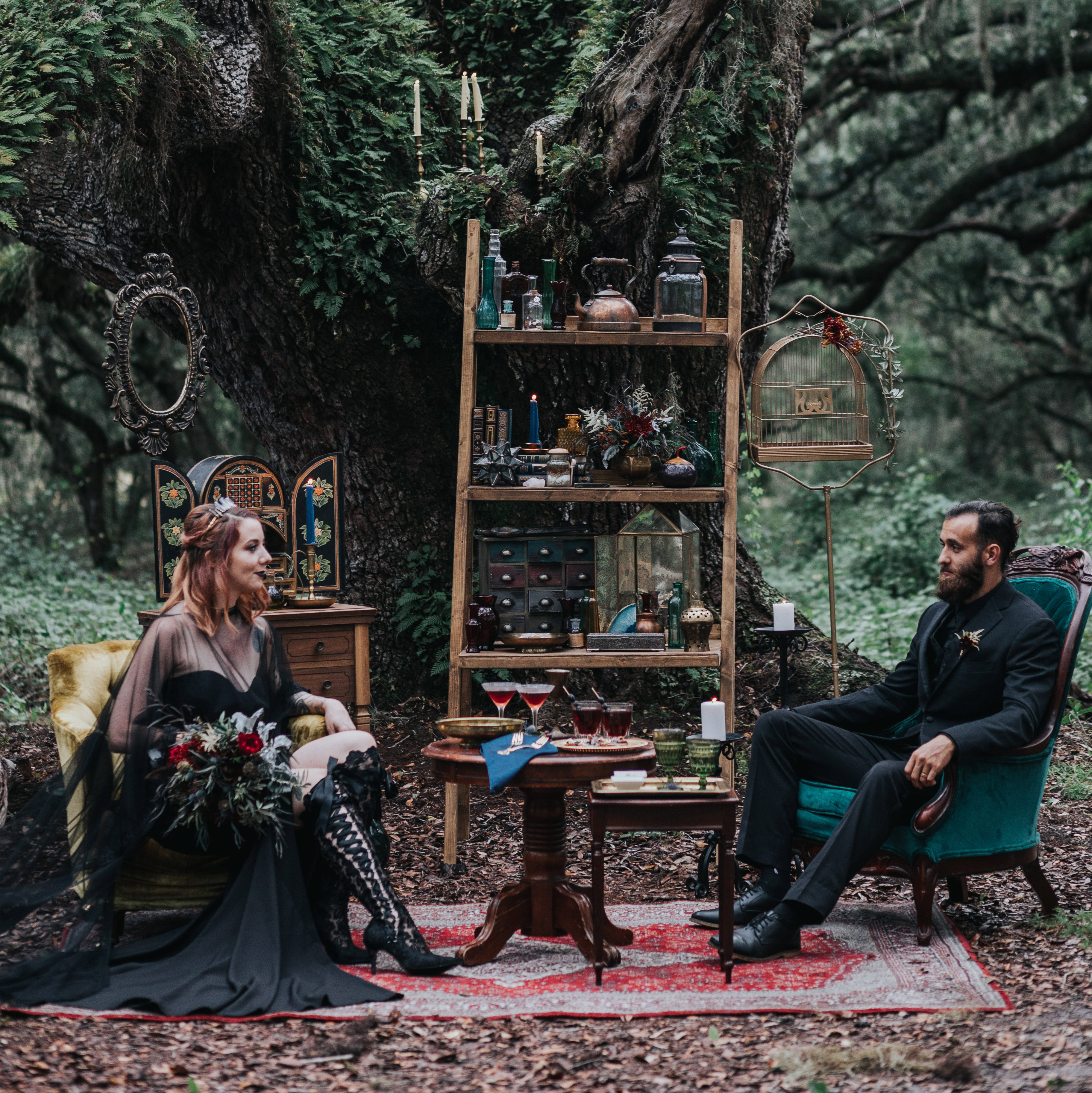 Witchy Halloween Wedding Inspiration