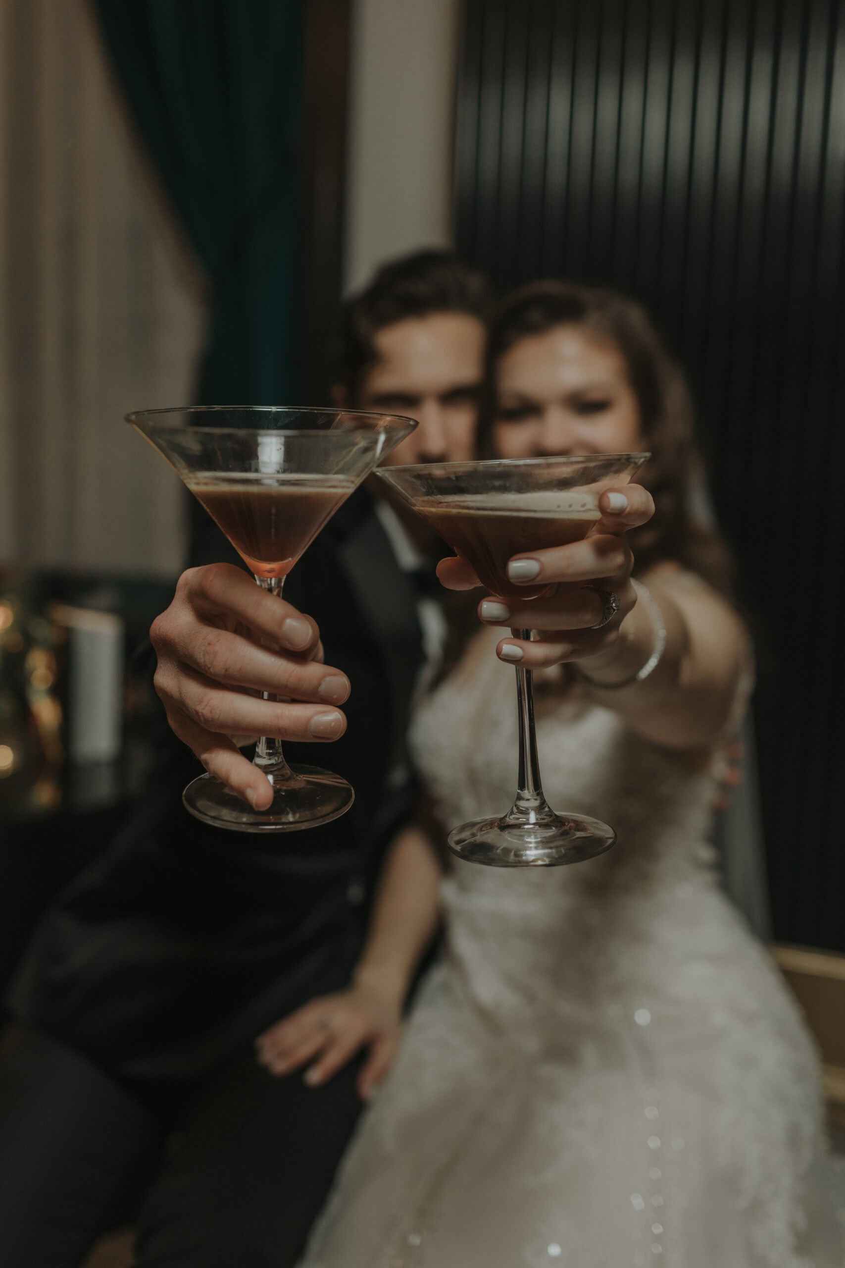 Bridal portrait with Old Hollywood cinematic lighting at The Grand Bohemian Orlando.